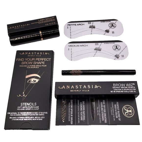 ANASTASIA Beverly Hills Brow Wiz Medium Brown Pencil Mascara Stencil NEW Beauty - Picture 2 of 8